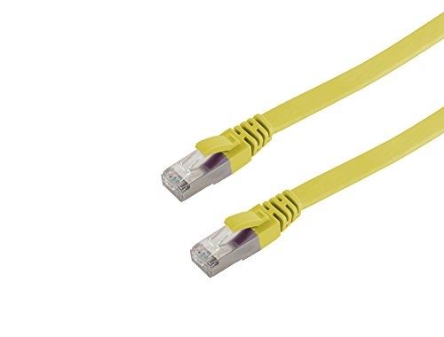 Helos 148769 ultra plat câble patch u utp slim cat 6, 7,5 m jaune