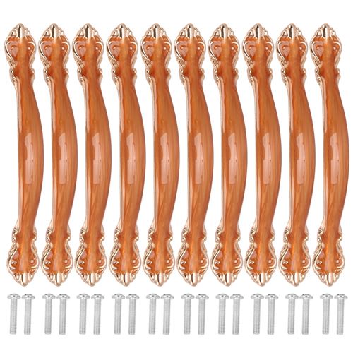 Poignée d'Armoire en Alliage de Zinc Distance de Trou 96Mm 10Pcs - Rouge