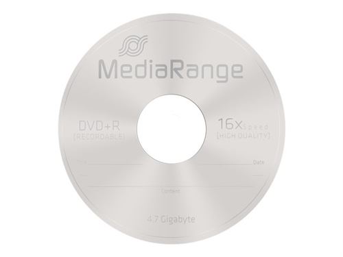 MediaRange - 5 x DVD+R - 4.7 Go (120 minutes) 16x - boîtier CD étroit