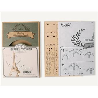 Puzzle en bois 3D Tour Eiffel