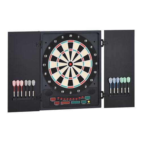 Cible jeu de fl&eacute;chettes &eacute;lectronique refermable 27 jeux 8 joueurs