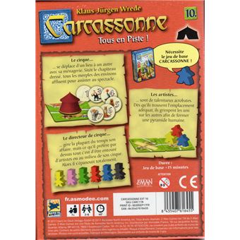 Jeu de stratégie Asmodee Carcassonne Extension Tous en piste !