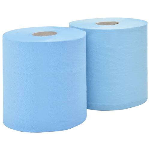 vidaXL Essuie-tout en papier 3 couches 2 rouleaux 38 cm