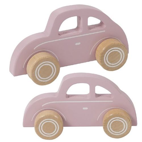 Petite voiture hollandaise en bois rose
