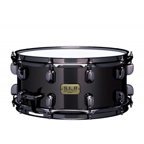Tama S.L.P. Black Brass 14"x6.5" Snare Drum - Black Nickel LBR1465