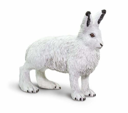 Safari animaux sauvages Lièvre arctique junior 6,25 cm blanc