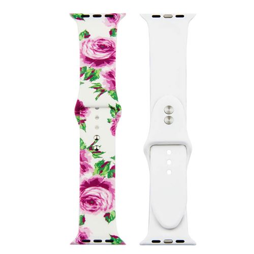 Bracelet de montre en silicone coloré pour Apple Watch Series 6/ SE/ 5/ 4 40mm - Multicolore#1(Taille S/M)
