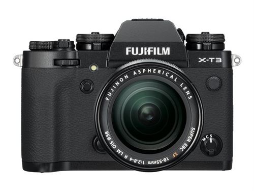 Fujifilm X Series X-T3 - Appareil photo numérique - sans miroir - 26.1 MP - APS-C - 4K / 60 pi/s - 3x zoom optique objectif OIS 18-55 mm - Wi-Fi, Bluetooth - noir