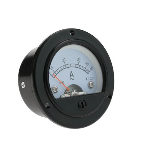 Compteur électrique analogique de panneau ronde 52mm 50A ampèremètre