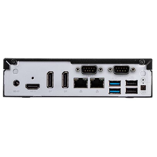 Shuttle Slim PC DH610 , S1700, 1x HDMI, 2x DP , 1x 2.5", 2x M.2, 2x LAN (Intel 1G + 2.5G), 2x COM, 24/7 permanent operation, incl. VESA