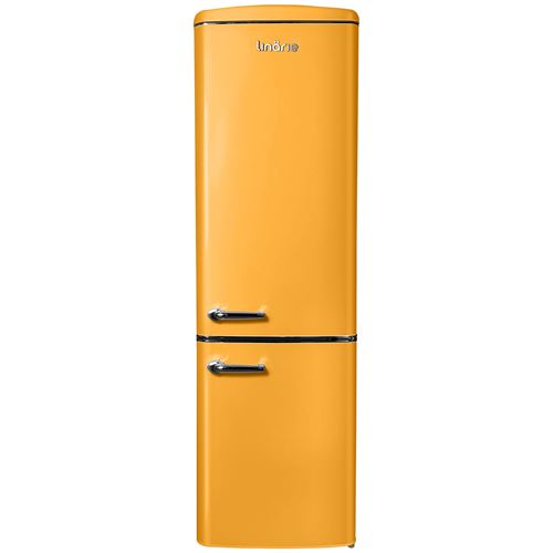 LINARIE R&eacute;frig&eacute;rateur cong&eacute;lateur Vintage LJCO250ORANGE 244 Litres Orange