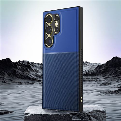 Coque pour Samsung Galaxy S24 Ultra Rigide Contour souple Antichoc Avizar  Bleu - Coque et étui téléphone mobile - Achat & prix