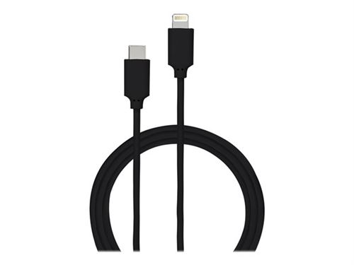 Bigben Connected - Câble Lightning - USB-C mâle pour Lightning mâle - 1.2 m - noir - pour Apple iPad/iPhone/iPod