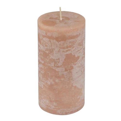 Non Communiqué Taupe Bougie Pilier Déco "Rustique" 10Cm