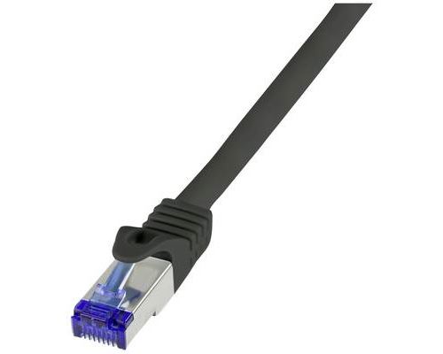 LogiLink C6A123S RJ45 CAT 6a S/FTP 30 m noir