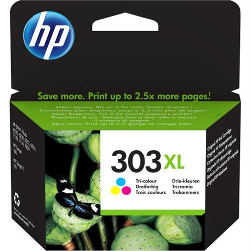 Cartouche d encre HP 303XL tricolore grande capacité authentique pour HP Envy Photo 6230 7