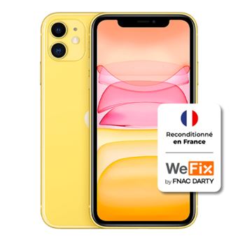 Apple iphone 11 - Grade B - 64GB - Jaune Reconditionné en France par WeFix - 1