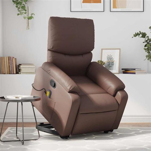 Non Communiqué Marron Vidaxl Fauteuil De Massage, Relaxation Similicuir