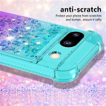 Coque pour Google Pixel 8A 5G GANGXUN Étincelante Transparente Protectrice  Paillettes Liquides Brillantes - Bleu Violet - Coque et étui téléphone  mobile - Achat & prix