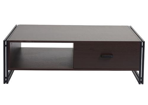 Mendler - Table basse - HWC-A27 - Brun foncé - 41x120x60cm - Image 3