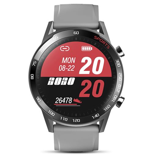 Montre Connectée Chronus T23L Étanche Fitness Tracker-Gris-Chronus
