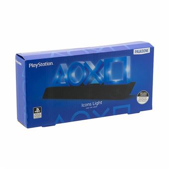 Lampe USB décorative à LED bleues Icons PlayStation 5 - Music reaction mode