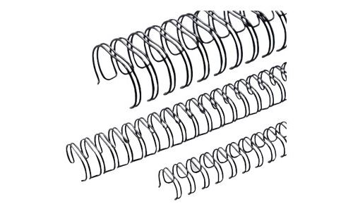 Renz - 19 mm - 23 anneaux - A4 (210 x 297 mm) - noir - 50 unités fil de ligature - pour Office line 2:1