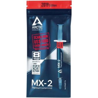 ARCTIC MX 2 4G - PATE THERMIQUE PROCESSEUR HAUTE PERFORMANCE