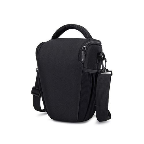 Sac bandoulière imperméable pour appareil photo reflex Cwatcun, modèle CN, couleur noire, taille grande, dimensions 20,5×27×16 cm