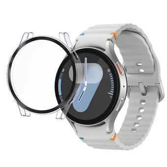 Coque compatible Samsung Galaxy Watch 7 44mm - Protection rigide étui transparent écran verre trempé Phonillico® - 1