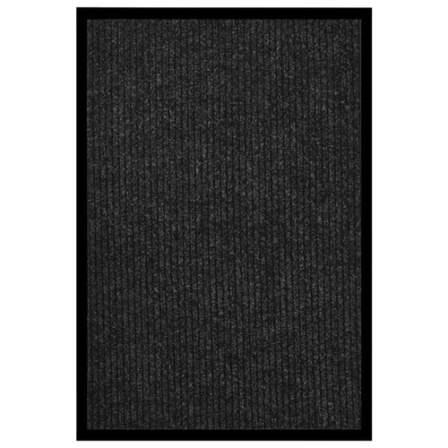 Vidaxl - Paillasson ray&eacute; Anthracite 80x120 cm Anthracite