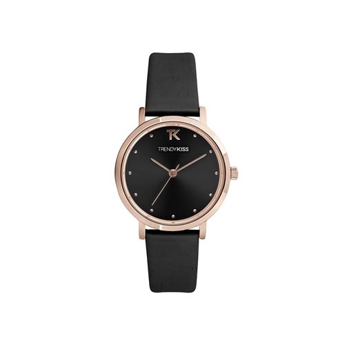 Montre Femme Trendy Kiss Ir&egrave;ne TRG10153-02 - Bracelet Cuir Noir