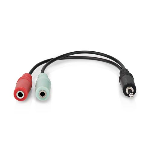 Visiodirect - Adaptateur Audio Ecouteur et micro prise jack 3.5 mm