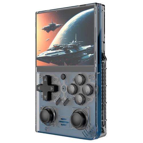 Console de jeu SZSMART R35PLUS 3,5 pouces, système open source, 128 Go (20 000 Go) - Noir