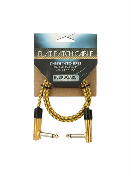 Câble pour pédales Rockboard Patch Plat Vintage Tweed 60 cm