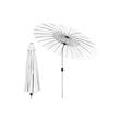 Parasol shanghai de jardin blanc protection solaire uv50+ avec manivelle ø270cm