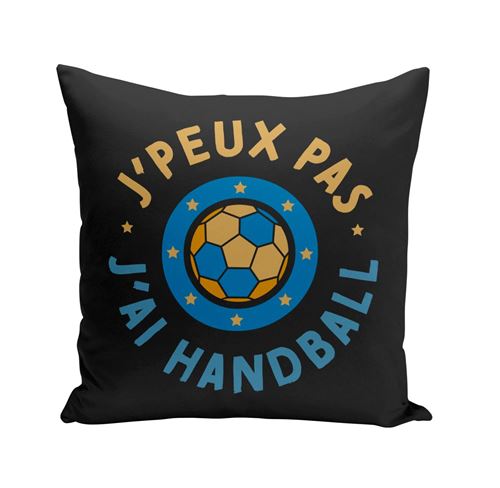 Coussin Déco Rugby 40x40 Cm Fabulous - Housse Imprimée Ballon XV, Toucher Doux, Lavable En Machine