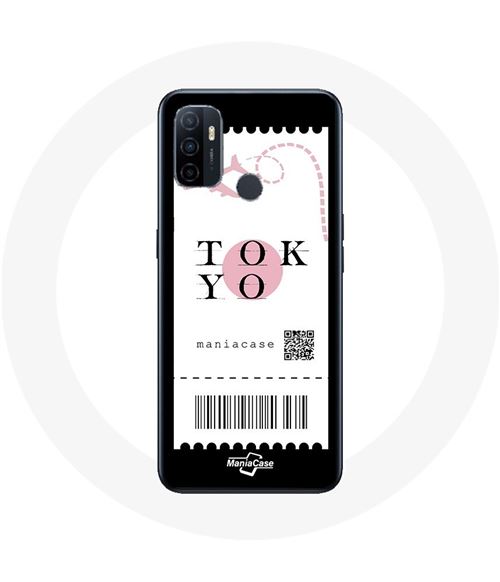 Coque Oppo A53 Billet d'avion Tokyo Japon Maniacase