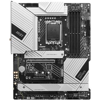 MSI PRO Z790-A MAX WIFI - Carte-mère - ATX - Socket LGA1700 - Z790 Chipset - USB 3.2 Gen 1, USB 3.2 Gen 2, USB-C 3.2 Gen2, USB-C 3.2 Gen 2x2 - 2.5 Gigabit LAN, Wi-Fi 7, Bluetooth - carte graphique embarquée (unité centrale requise) - audio HD (8 canaux - 1