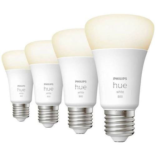 Philips Hue White A60 - Ampoule Connectée E27 - 800 (Pack De 4) Taille 4 - Image 2
