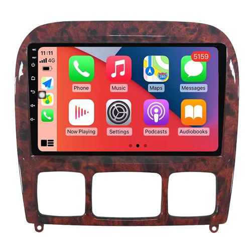 Autoradio Multimédia RoverOne Android GPS pour Mercedes Benz S Class W220 S280 S320 S350 S400 S430 S500 S600 S55 1998-2005 CarPlay Android Auto