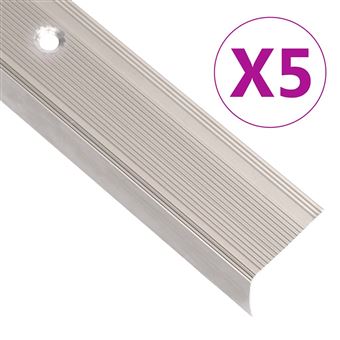vidaXL Trapneuzen L-vormig 5 st 90 cm aluminium champagnekleurig146750 - 1