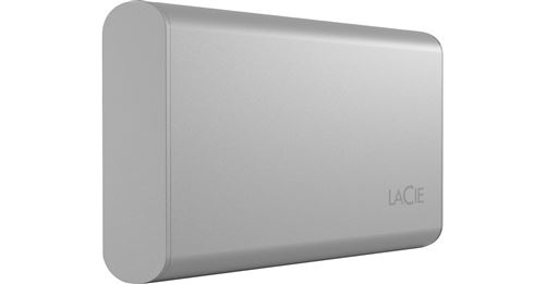 LaCie Portable SSD STKS2000400 - SSD - 2 TB - extern (draagbaar) - USB (USB-C aansluiting) - maanzilver - met Seagate Rescue Data Recovery