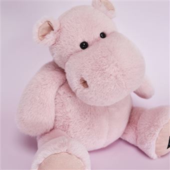 Peluche hippopotame - 40CM Rose Histoire d'ours