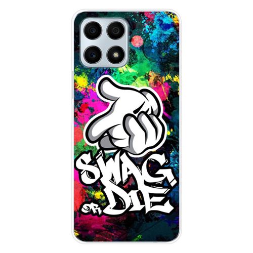 Coque en silicone imprimée compatible Huawei Honor X8A Swag or die