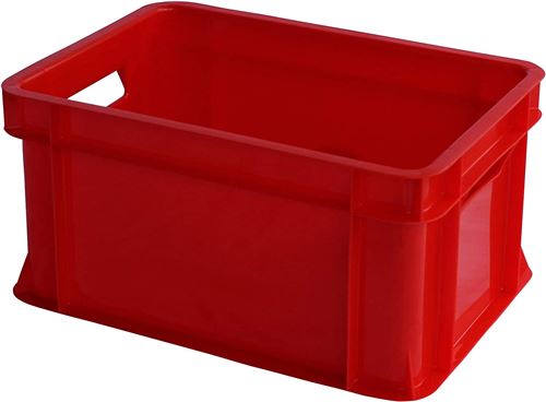 1x mini-box, ARTECSIS, 11L, en plastique robuste, empilable, rouge