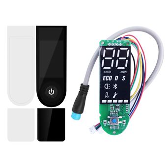 Tableau de Bord pour Xiaomi M365 Pro avec Couvercle de Protection Avizar Noir - 1