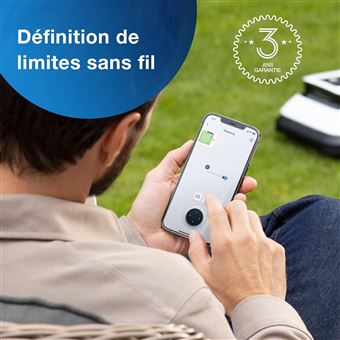 Robot Tondeuse ECOVACS G1 , Mowing Area 1600㎡, Évitement D'obstacles 3D AIVI, Blanc