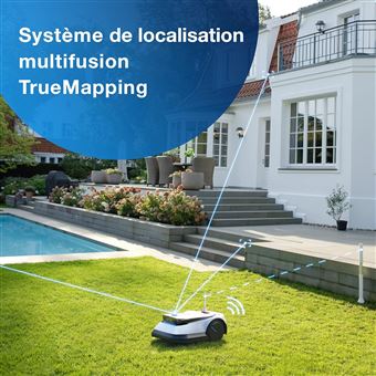 Robot Tondeuse ECOVACS G1 , Mowing Area 1600㎡, Évitement D'obstacles 3D AIVI, Blanc