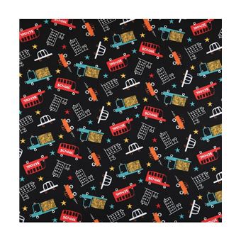 Tissu 100 % coton uni noir lavable à 60 ° - Vente de Tissus au mètre - Tissus Li